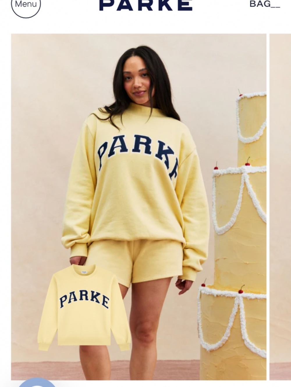 Parke in cake batter